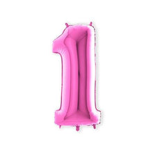 Afbeelding in Gallery-weergave laden, Folie Cijfer 102 cm fuchsia