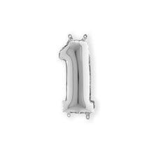Afbeelding in Gallery-weergave laden, Folie Cijfer 36 cm zilver