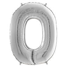 Afbeelding in Gallery-weergave laden, Folie Cijfer 66 cm zilver