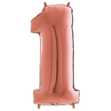 Afbeelding in Gallery-weergave laden, Folie Cijfer 102 cm rosé goud
