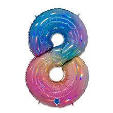 Afbeelding in Gallery-weergave laden, Folie Cijfer 102 cm multi color