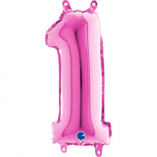 Afbeelding in Gallery-weergave laden, Folie Cijfer 66 cm fuchsia
