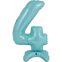 Afbeelding in Gallery-weergave laden, Cijfer Standup 64 cm pastel blauw