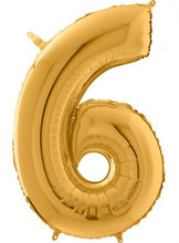 Afbeelding in Gallery-weergave laden, Folie Cijfer 102 cm goud