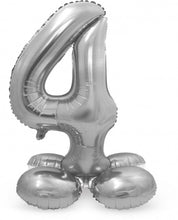 Afbeelding in Gallery-weergave laden, Folie Cijfer Standup 72 cm zilver