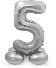 Afbeelding in Gallery-weergave laden, Folie Cijfer Standup 72 cm zilver