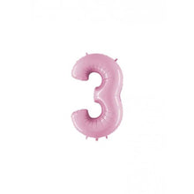 Afbeelding in Gallery-weergave laden, Folie Cijfer 36 cm pastel roze