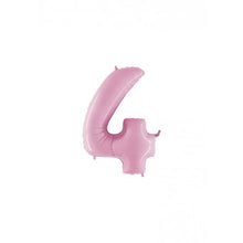 Afbeelding in Gallery-weergave laden, Folie Cijfer 36 cm pastel roze