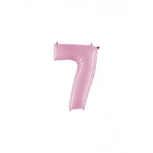 Afbeelding in Gallery-weergave laden, Folie Cijfer 36 cm pastel roze