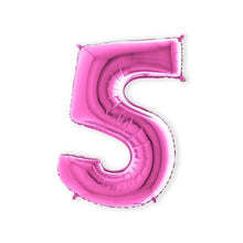 Afbeelding in Gallery-weergave laden, Helium Folie cijfer fuchsia
