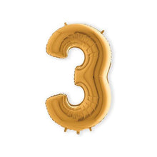 Afbeelding in Gallery-weergave laden, Helium folie cijfer goud
