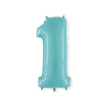 Afbeelding in Gallery-weergave laden, Helium folie cijfer licht blauw
