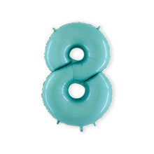 Afbeelding in Gallery-weergave laden, Helium folie cijfer licht blauw
