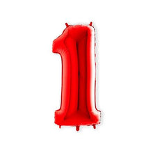 Afbeelding in Gallery-weergave laden, Folie Cijfer 102 cm rood
