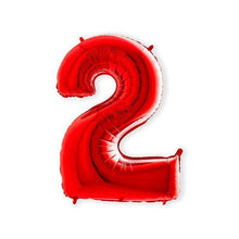 Afbeelding in Gallery-weergave laden, Helium folie cijfer rood
