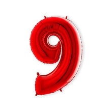 Afbeelding in Gallery-weergave laden, Helium folie cijfer rood
