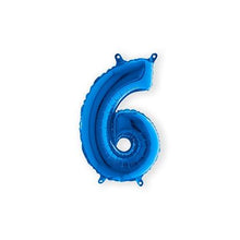 Afbeelding in Gallery-weergave laden, Folie Cijfer 36 cm blauw
