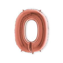Afbeelding in Gallery-weergave laden, Helium folie cijfer rosé goud
