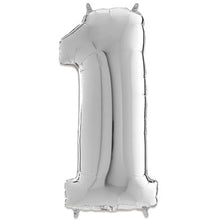 Afbeelding in Gallery-weergave laden, Folie Cijfer 66 cm zilver
