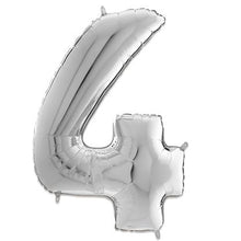 Afbeelding in Gallery-weergave laden, Folie Cijfer 66 cm zilver

