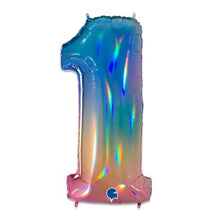 Afbeelding in Gallery-weergave laden, Folie Cijfer 102 cm multi color
