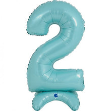 Afbeelding in Gallery-weergave laden, Cijfer Standup 64 cm pastel blauw
