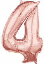 Afbeelding in Gallery-weergave laden, Folie Cijfer 66 cm rosé goud
