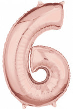 Afbeelding in Gallery-weergave laden, Folie Cijfer 66 cm rosé goud
