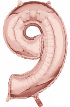 Afbeelding in Gallery-weergave laden, Folie Cijfer 66 cm rosé goud
