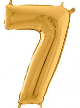 Afbeelding in Gallery-weergave laden, Folie Cijfer 102 cm goud
