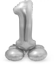 Afbeelding in Gallery-weergave laden, Folie Cijfer Standup 72 cm zilver
