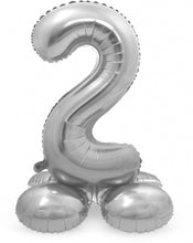Afbeelding in Gallery-weergave laden, Folie Cijfer Standup 72 cm zilver
