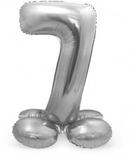 Afbeelding in Gallery-weergave laden, Folie Cijfer Standup 72 cm zilver
