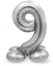 Afbeelding in Gallery-weergave laden, Folie Cijfer Standup 72 cm zilver
