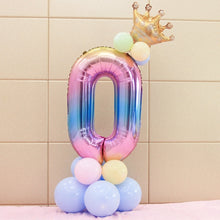 Afbeelding in Gallery-weergave laden, Set Rainbow Number Foil Balloons
