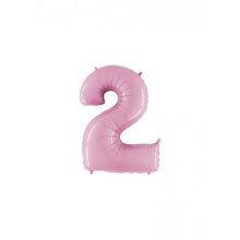 Afbeelding in Gallery-weergave laden, Folie Cijfer 36 cm pastel roze
