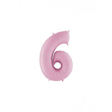Afbeelding in Gallery-weergave laden, Folie Cijfer 36 cm pastel roze
