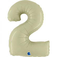 Afbeelding in Gallery-weergave laden, Helium folie cijfer olive green
