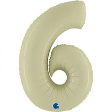 Afbeelding in Gallery-weergave laden, Helium folie cijfer olive green
