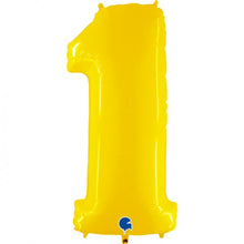 Afbeelding in Gallery-weergave laden, Helium folie cijfer geel
